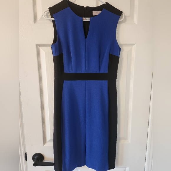 Laura Petites Size 4 Dress Black and Blue - Picture 1 of 4